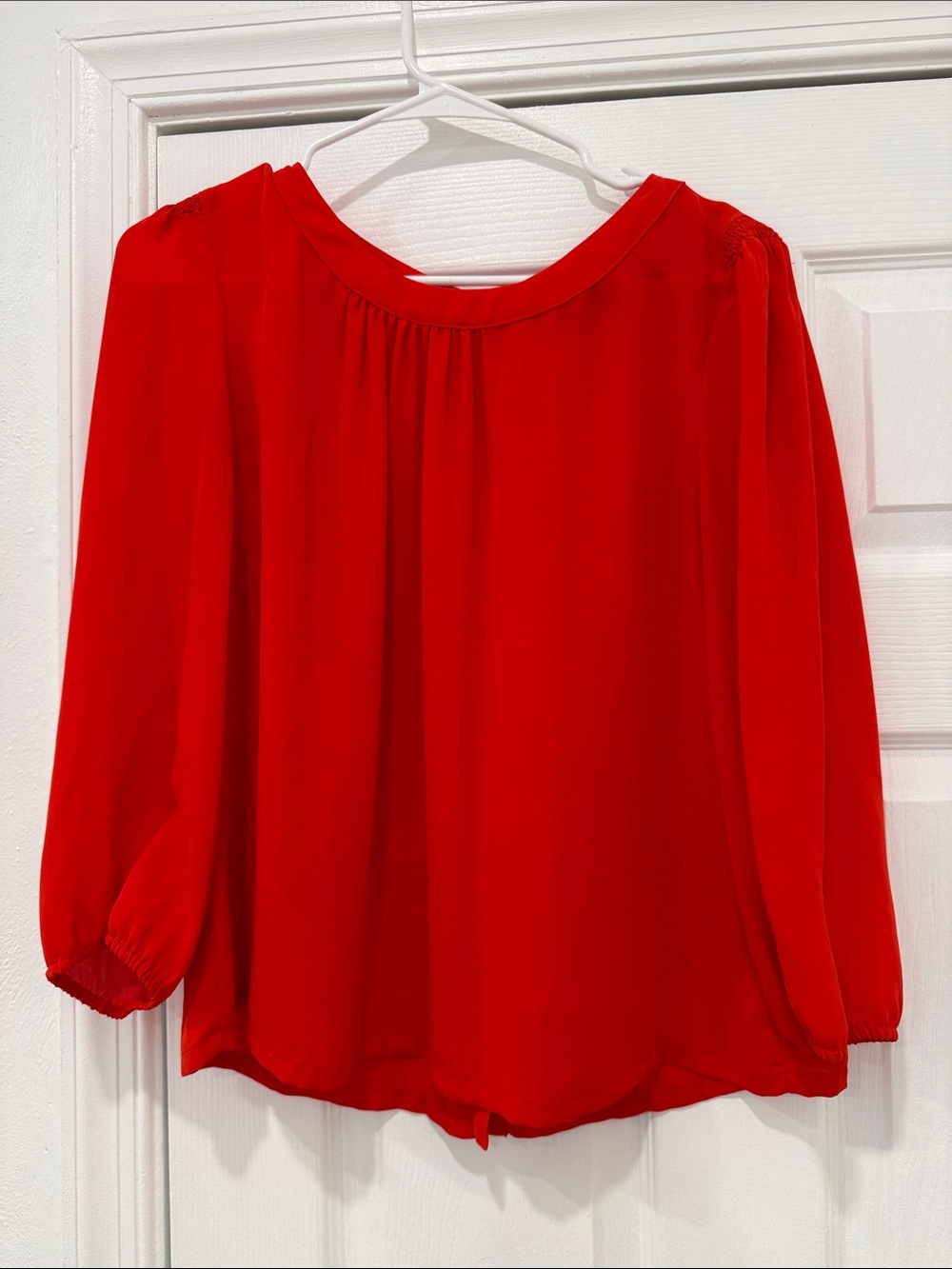 7th Avenue Design Studio Burnt Orange Blouse
